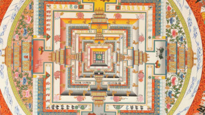 Tibetan astrology chart with 12 animal signs