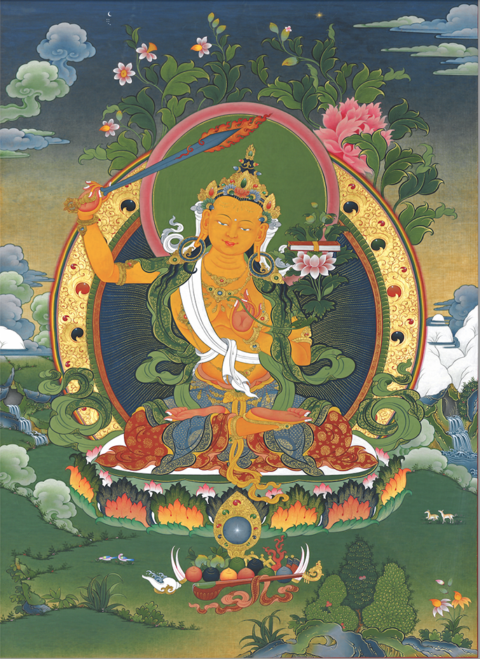 Manjushri Thangka Canvas Print